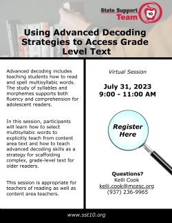 Event flyer for Using Advanced Decoding Strategies
